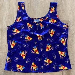 Vintage Winnie the Pooh Silk Silky Tank